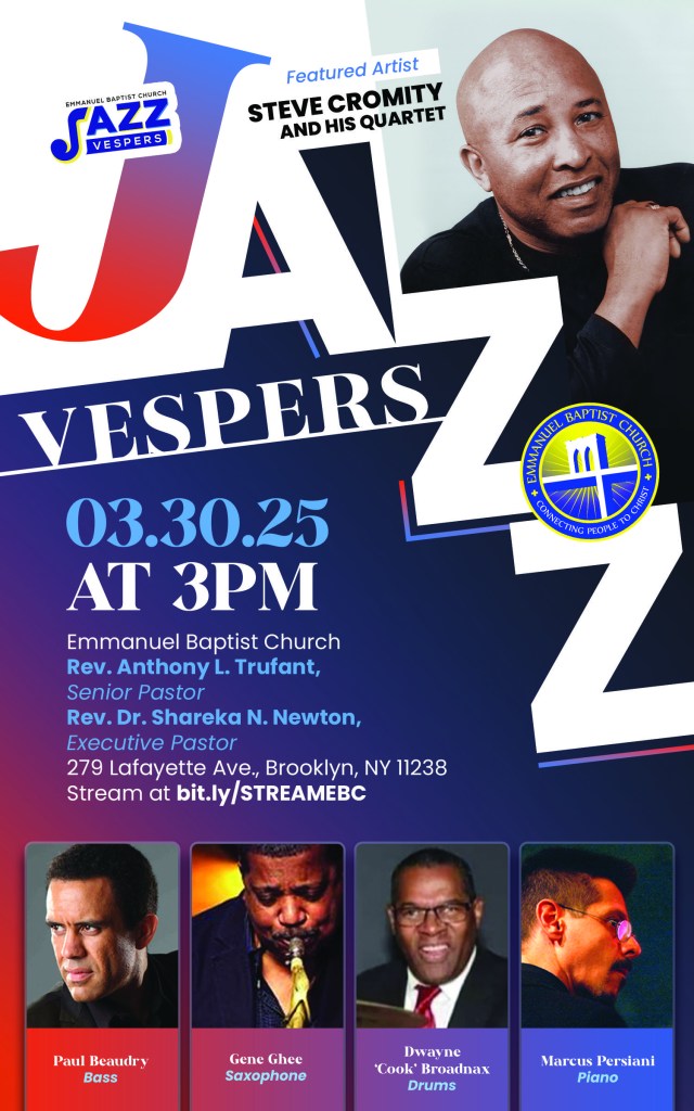 Jazz Vespers featured artist Steve Cromity and His Quartet